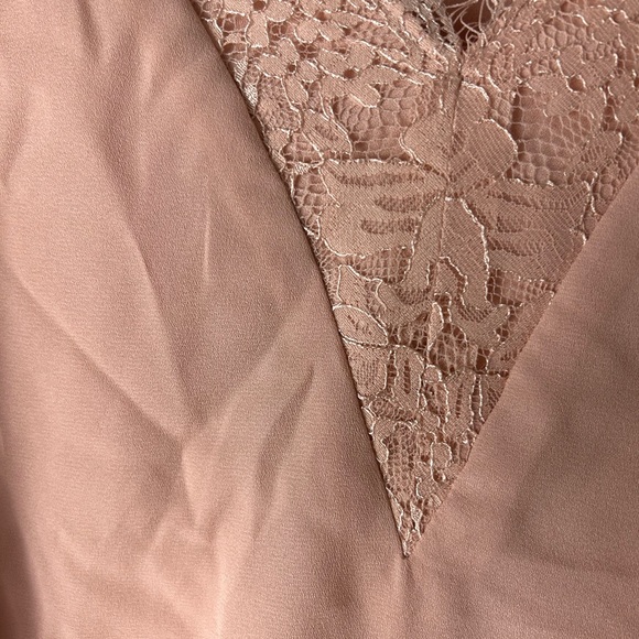 🌸NWT Melrose & Market Pink Lined Cami with Lace NeckLine Size 2X - Picture 6 of 6